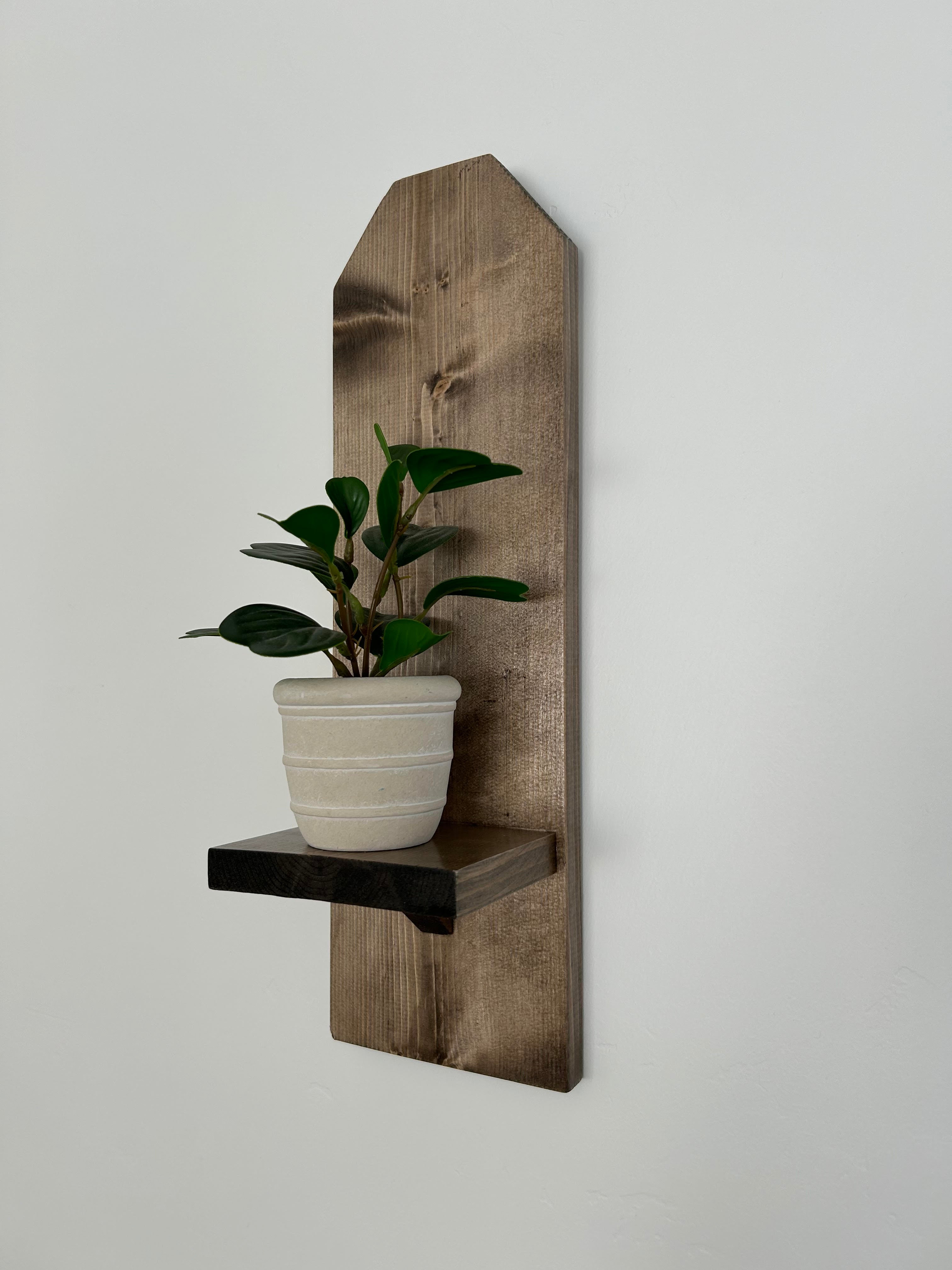 Wooden Sconce Shelf / Wood Wall Sconce Shelf