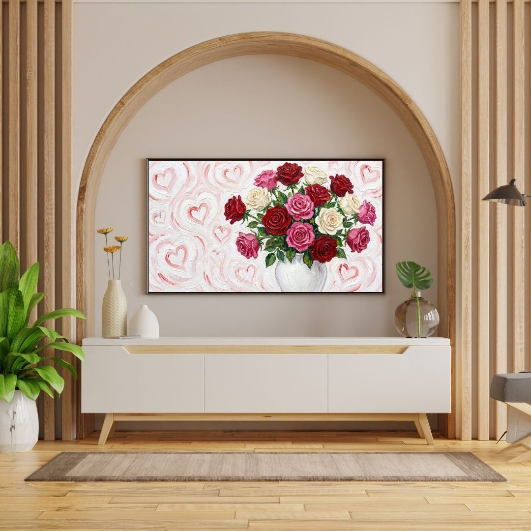 Blushing Bouquet - 4K Frame TV Art Digital Download