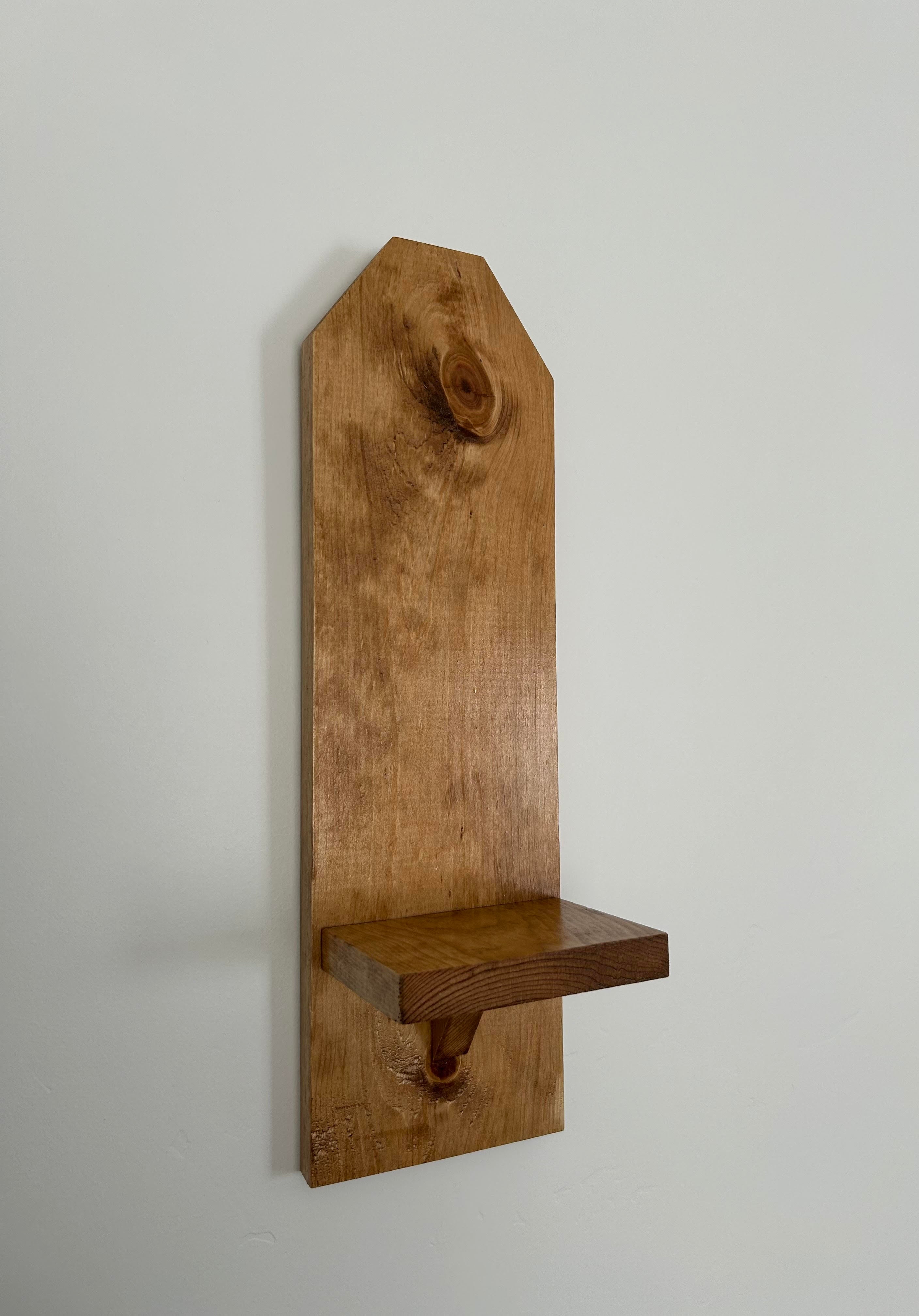 Wooden Sconce Shelf / Wood Wall Sconce Shelf