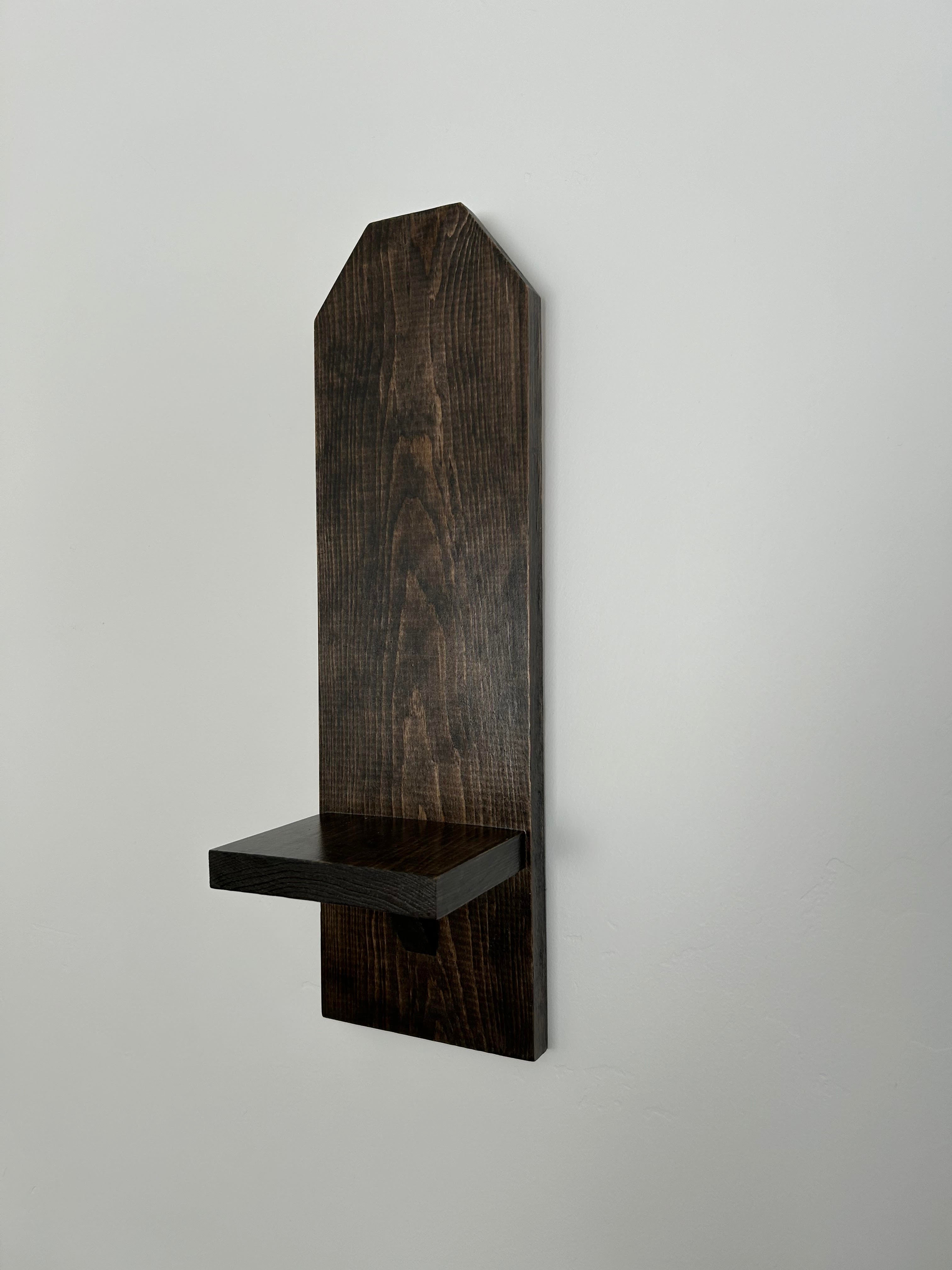 Wooden Sconce Shelf / Wood Wall Sconce Shelf